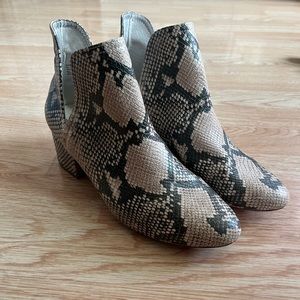 Steve Madden Rookie Snake Print bootie